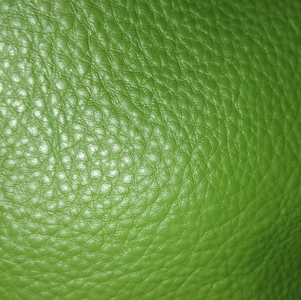 Vintage Vtg Y2k Xl Bodhi Leather Bright Green Hobo Bag Silver Chain Hardware - Picture 3 of 16